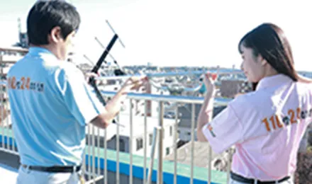 アンテナ修理工事